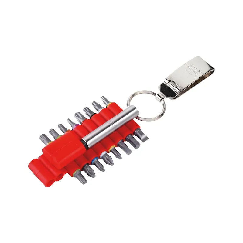 BITSET MET METALEN RIEMCLIP 17DELIG