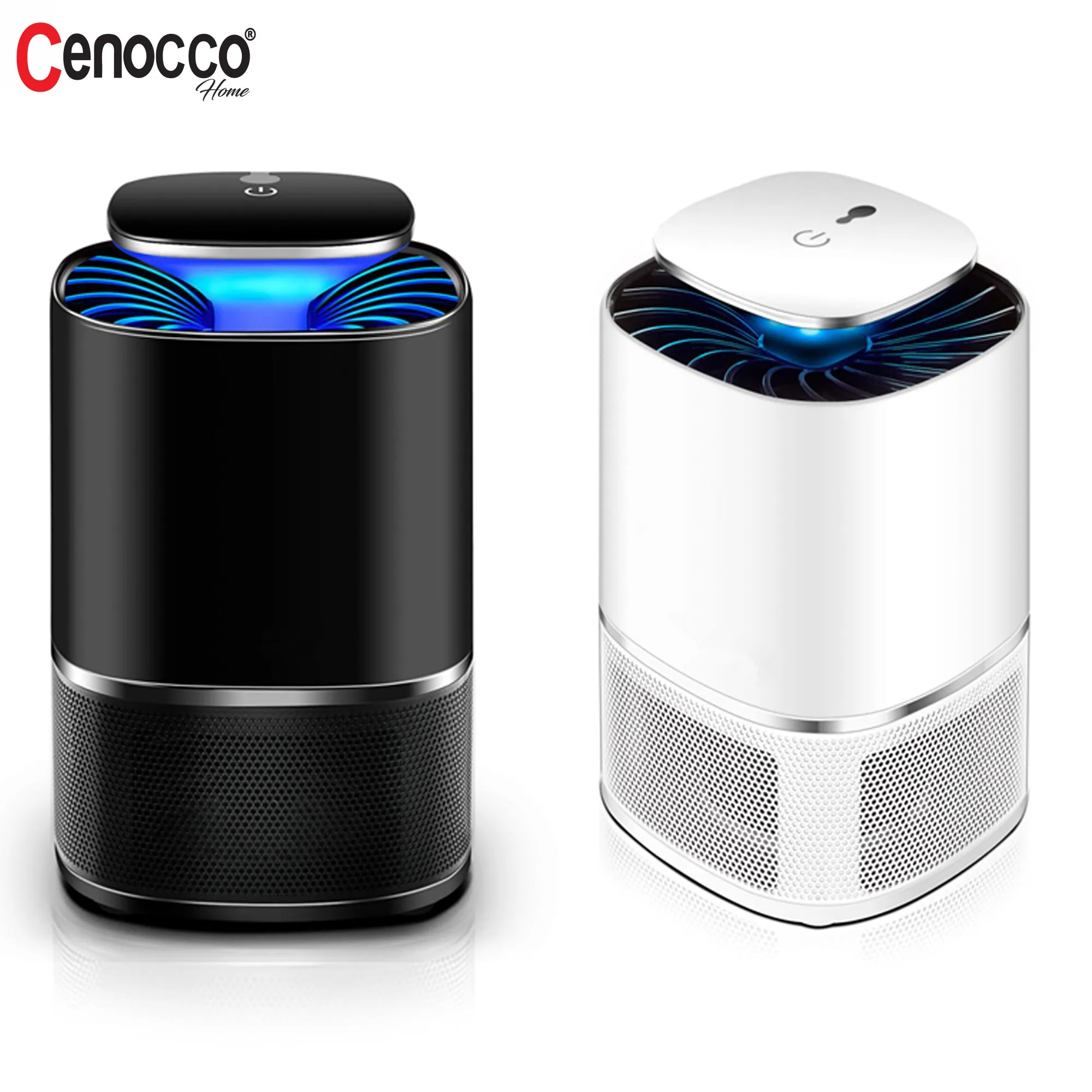 CENOCCO HOME CENOCCO USBAANGEDREVEN MUGGENMOORDENAARLAMP ZWART