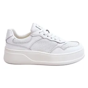 Comfortabele sportschoenen voor dames GOE LL2N4054 Wit-Beige