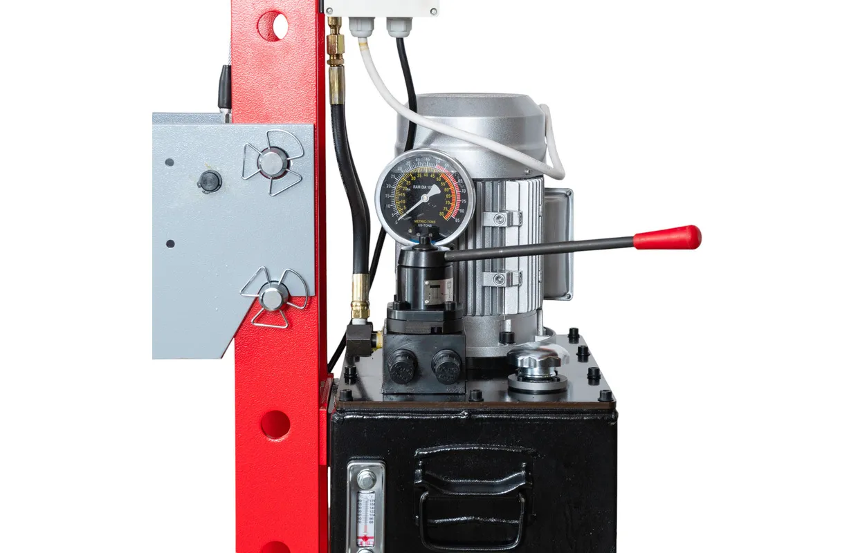 ELEKTROHYDRAULISCHE WERKPLAATSPERS 50T MOBIELE CILINDER MW TOOLS