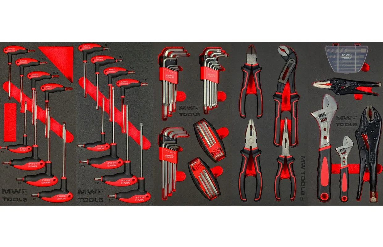 GEVULDE BREDE GEREEDSCHAPSWAGEN MET TOPKOFFER XXL 729DELIG MW TOOLS