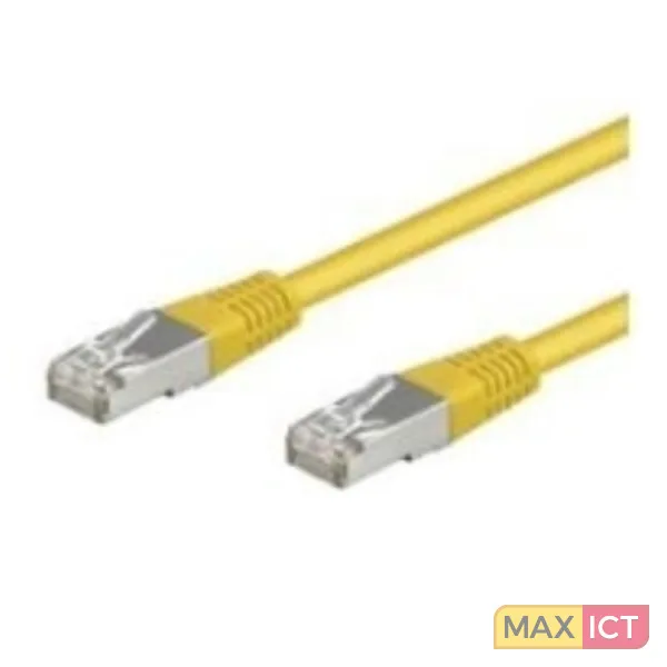 Goobay 0.25m Cat. 5e SFTP netwerkkabel Geel 0,25 m