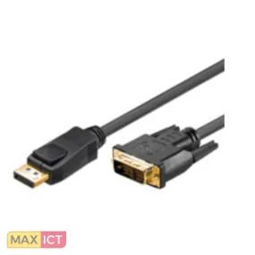 Goobay 51963 video kabel adapter 5 m DisplayPort DVI-D Zwart