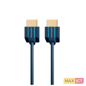 Goobay ClickTronic 70702 HDMI kabel 1 m HDMI Type A (Standaard) Blauw