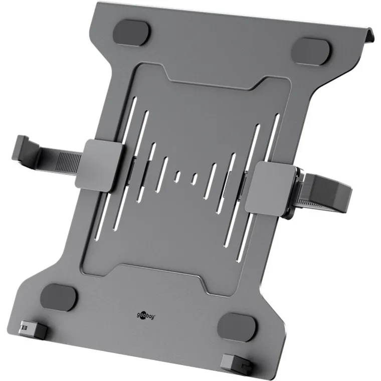 goobay Laptophouder voor monitorarm,10 tot 15,6 inch standaard (Zwart)