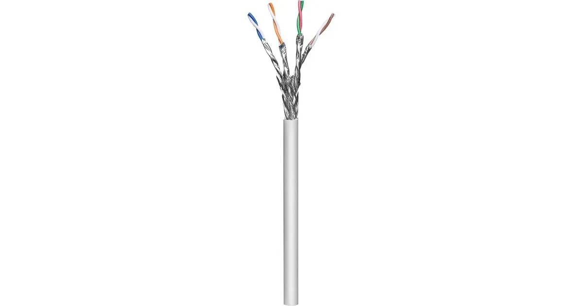 GOOBAY PATCHKABEL RJ45 S/FTP MET CAT.6A (GRIJS, 305 METER, ZONDER STEKKER)