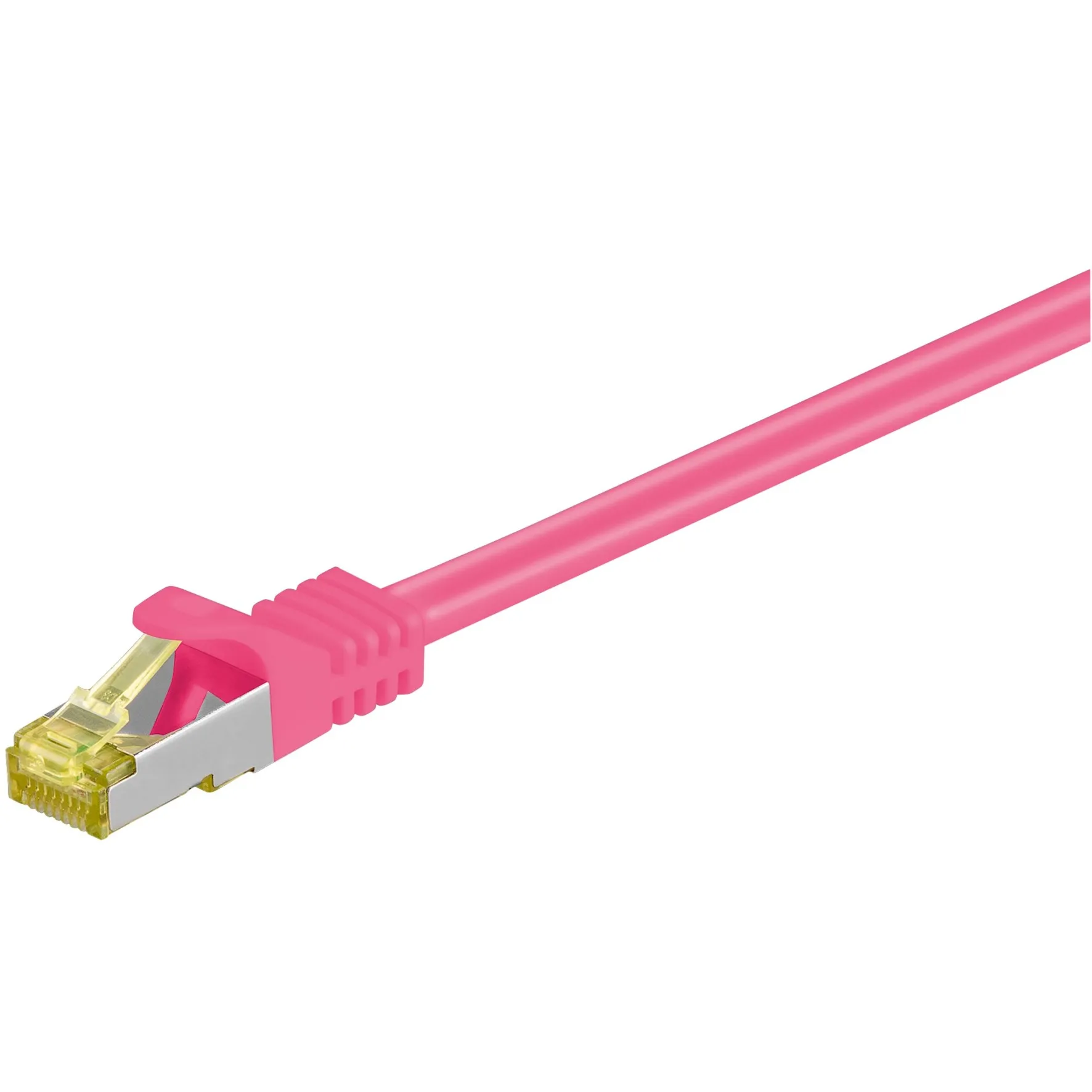 GOOBAY PATCHKABEL RJ45 S/FTP MET CAT.7 (PINK, 5 METER, RUWE KABEL)