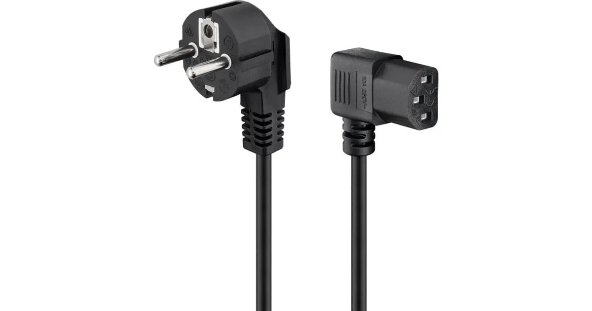 goobay Stroomkabel C13 (Zwart, 3 meter)
