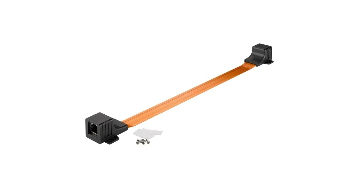 GOOBAY ULTRASLIM RJ45 KABEL (ZWART/KOPER, 0,25 METER)