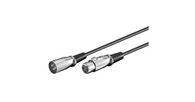 goobay XLR-aansluitkabel (Zwart, 6 meter)