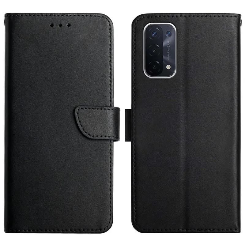 Hoesje Oppo A54 5G / A74 5G Echt nappaleer