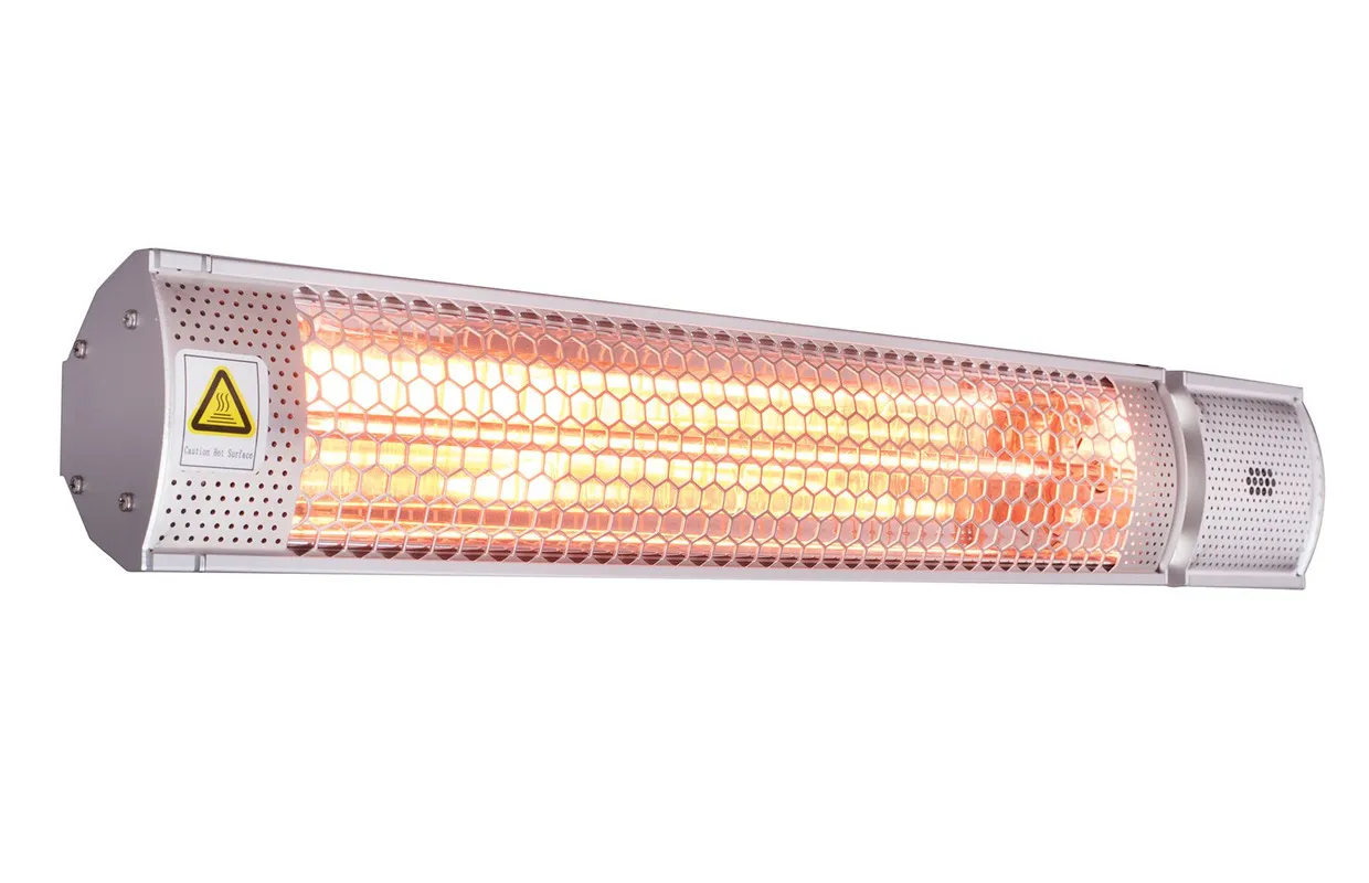 Infrarood warmtestraler 2000W met gold lamp en driepoot MW Tools