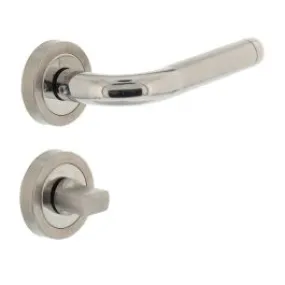 INTERSTEEL Deurkruk Agatha met geveerde rozet met WC8mm ATP RVS