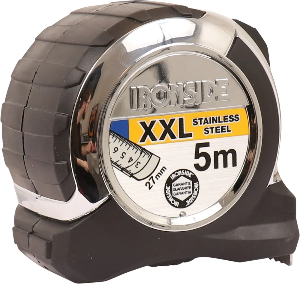 IRONSIDE ROLBANDMAAT MET RVS BAND 5 METER 27MM