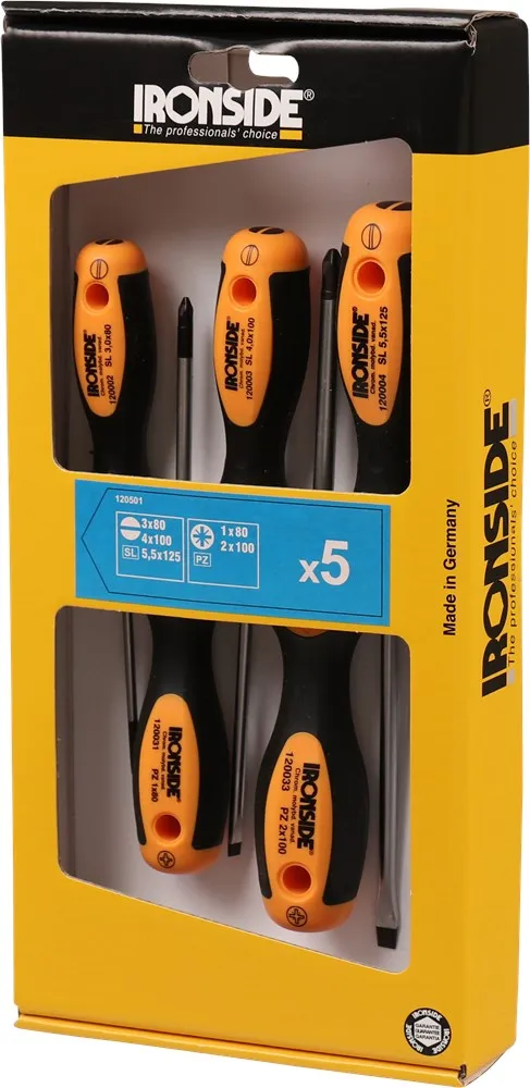 IRONSIDE SCHROEVENDRAAIERSET 5DELIG