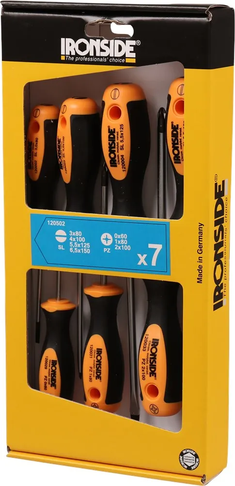 IRONSIDE SCHROEVENDRAAIERSET 7DELIG