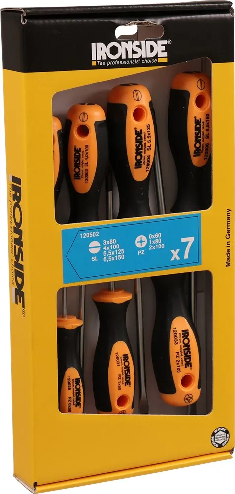 IRONSIDE SCHROEVENDRAAIERSET 7DELIG