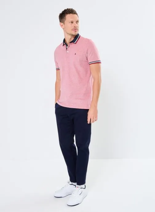      JACK & JONES JJEPAULOS POLO SS NOOS  ROOD   