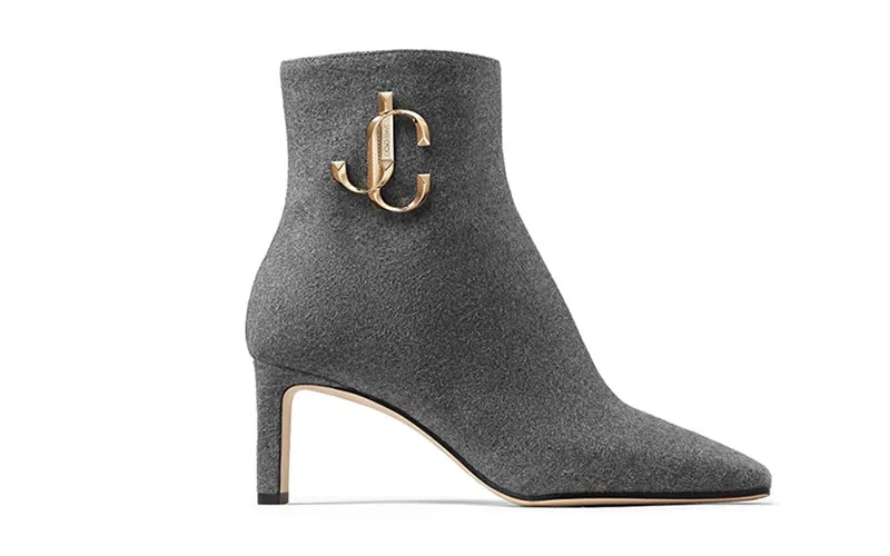Jimmy Choo Minori Enkellaars Grijs