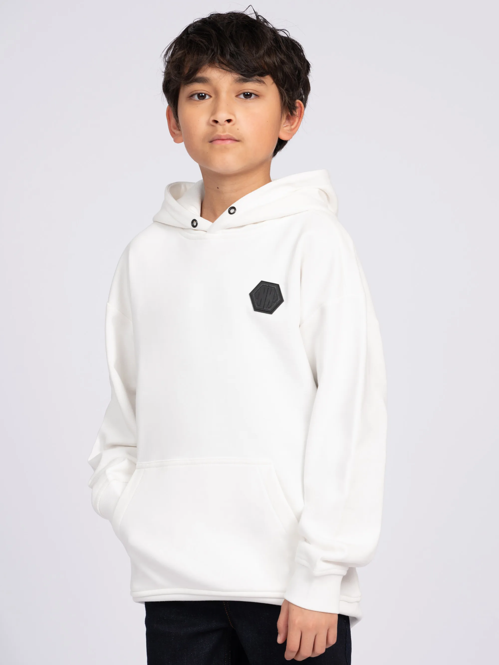 Losvallende hoodie met N&N patch