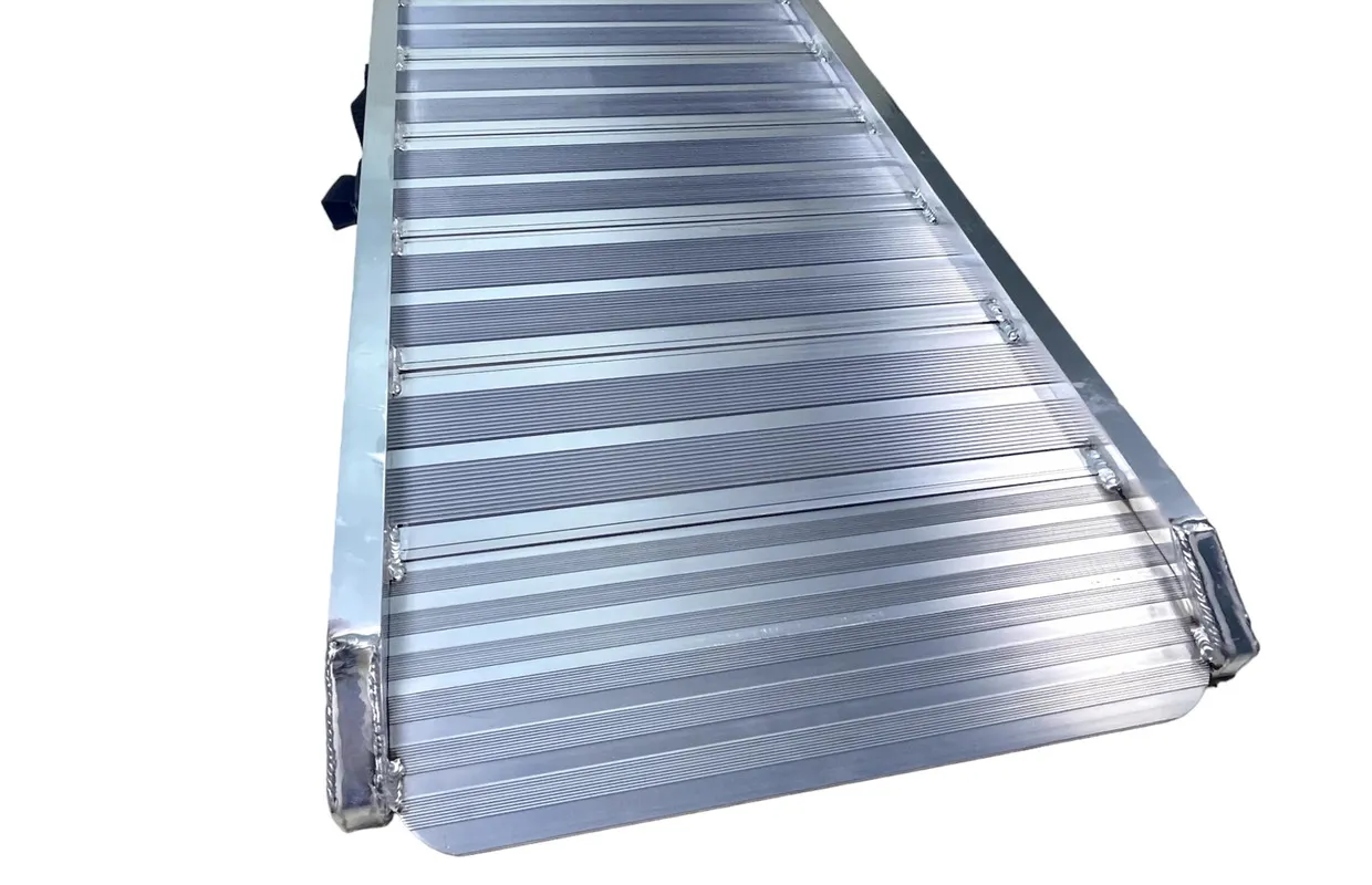Oprijplaat aluminium 400kg 2130 x 500mm inklapbaar bruikbare breedte 450mm MW Tools