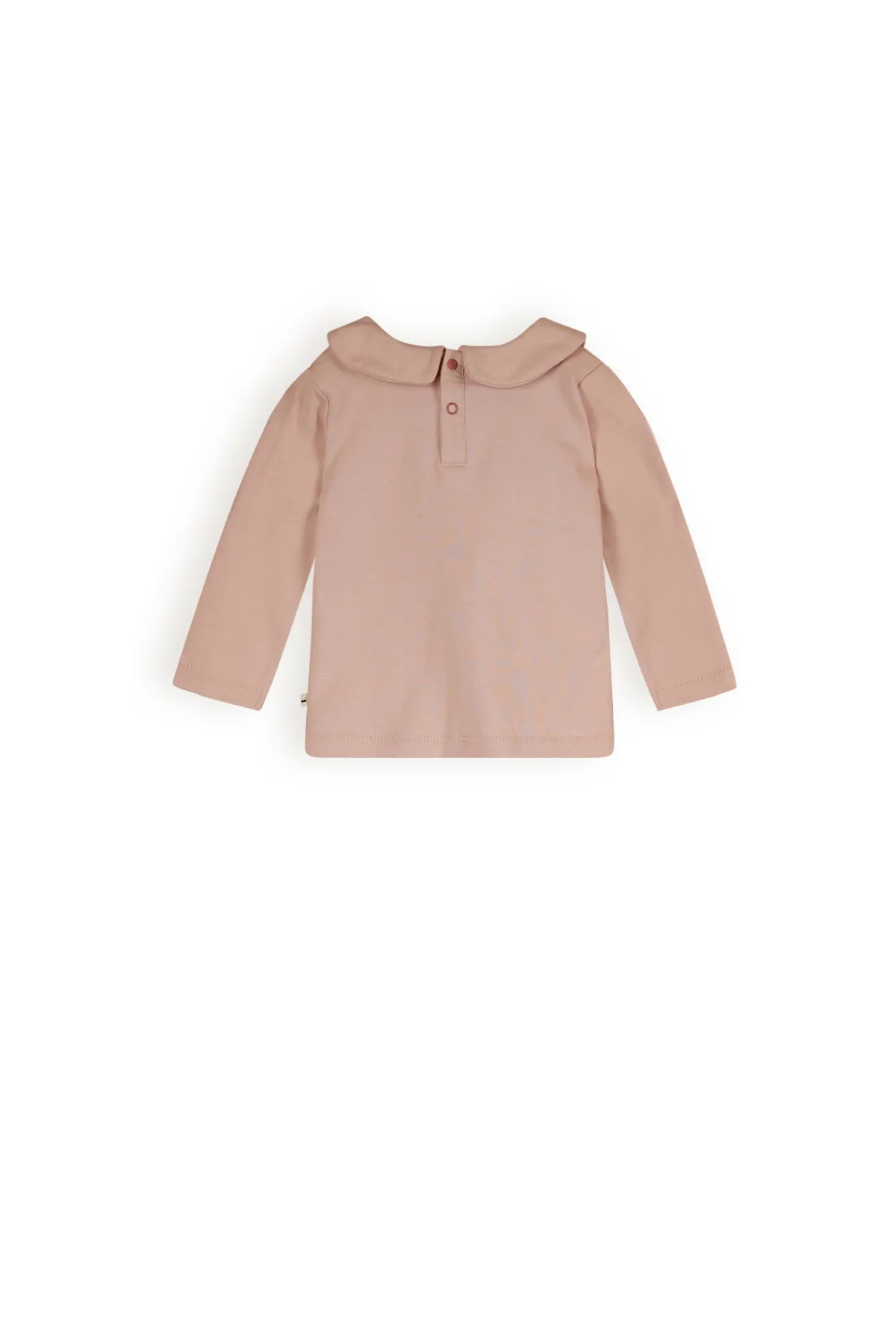 PETITE MAISON  INTERLOCK LONGSLEEVE COLLAR  PASTEL PINK