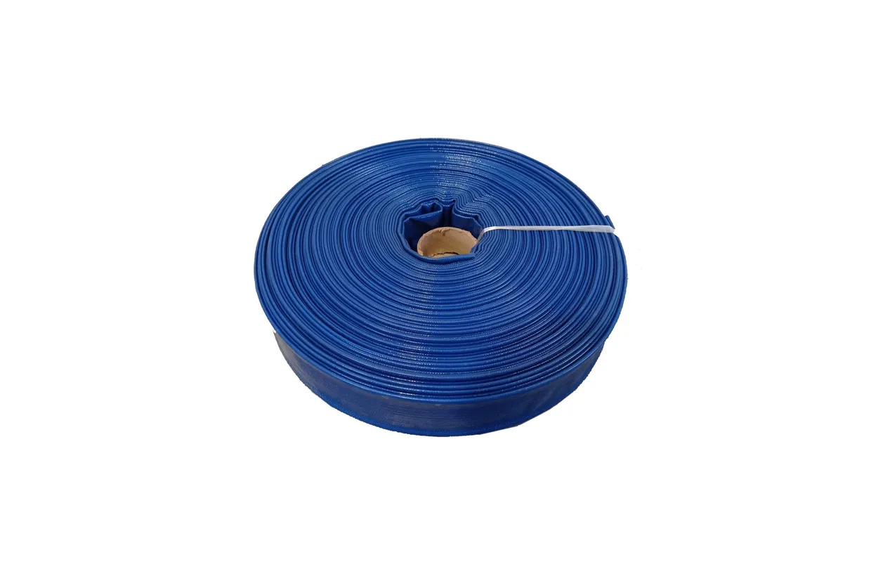 Platte afgifteslang PVC 76mm (3") lengte 50m MW Tools