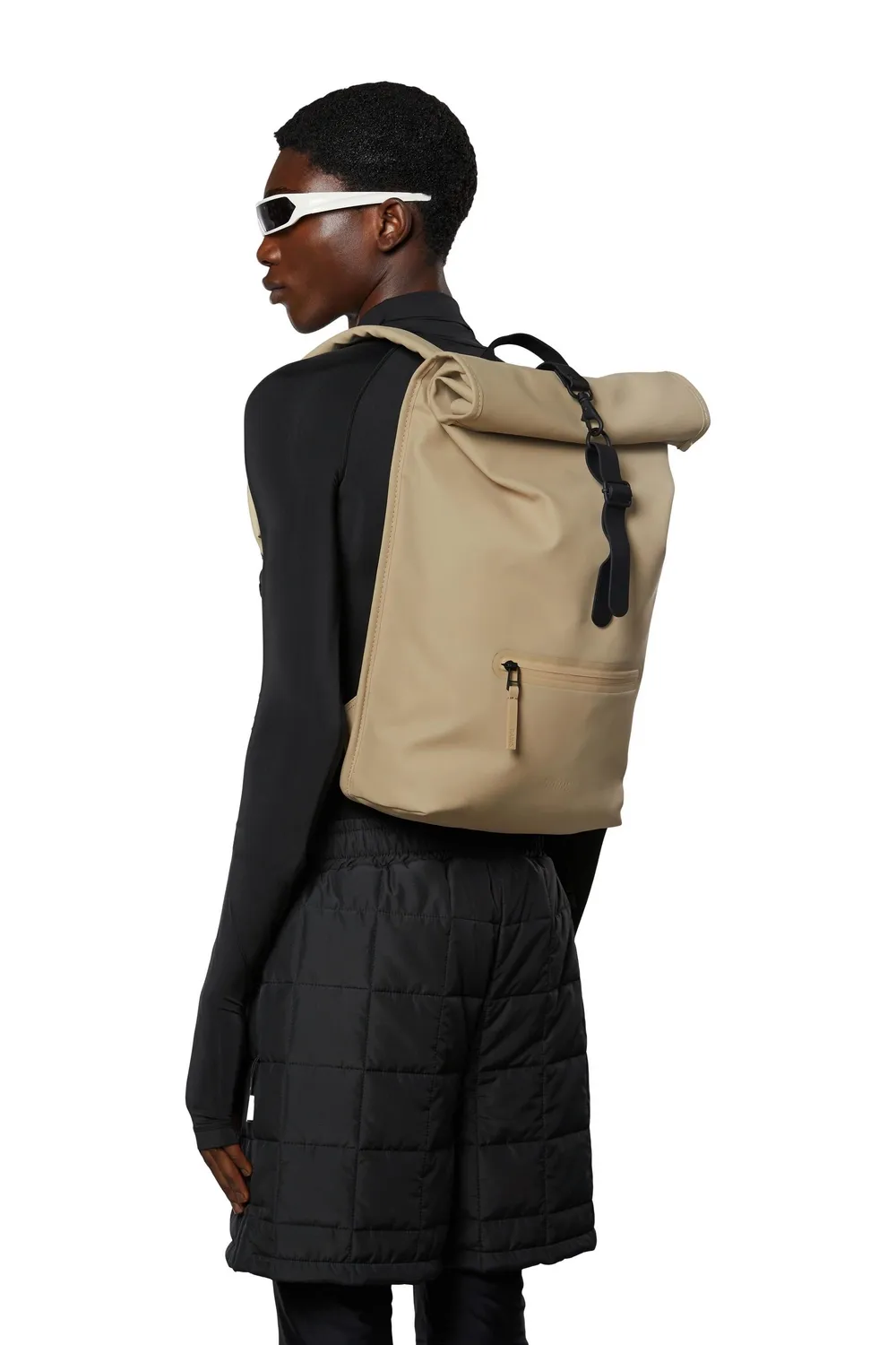 Rugzak Rains Unisex Rolltop Rucksack Sand