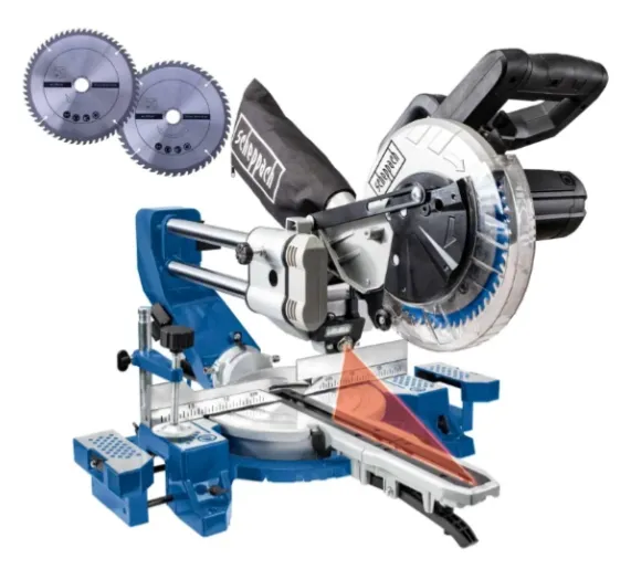 SCHEPPACH HM80DB AFKORT EN VERSTEKZAAG | TREKFUNCTIE | 210MM | 1500W