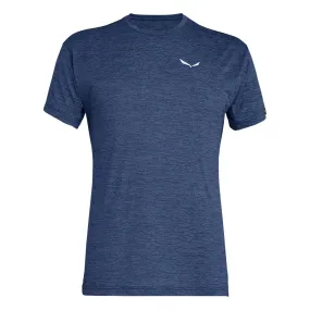 T-Shirt Salewa Men Puez Melange Dry M S/S Tee Dark Denim Melange