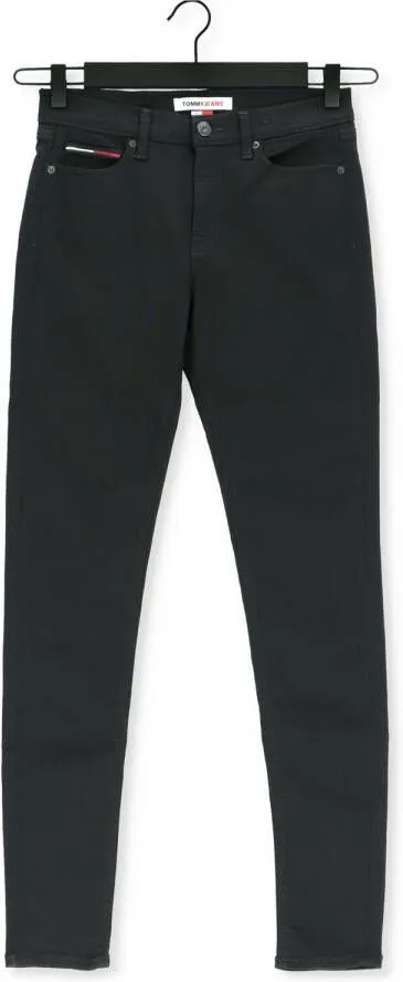 TOMMY JEANS SKINNY FIT JEANS NORA MR SKNY MET LOGOBADGE & BORDUURSELS
