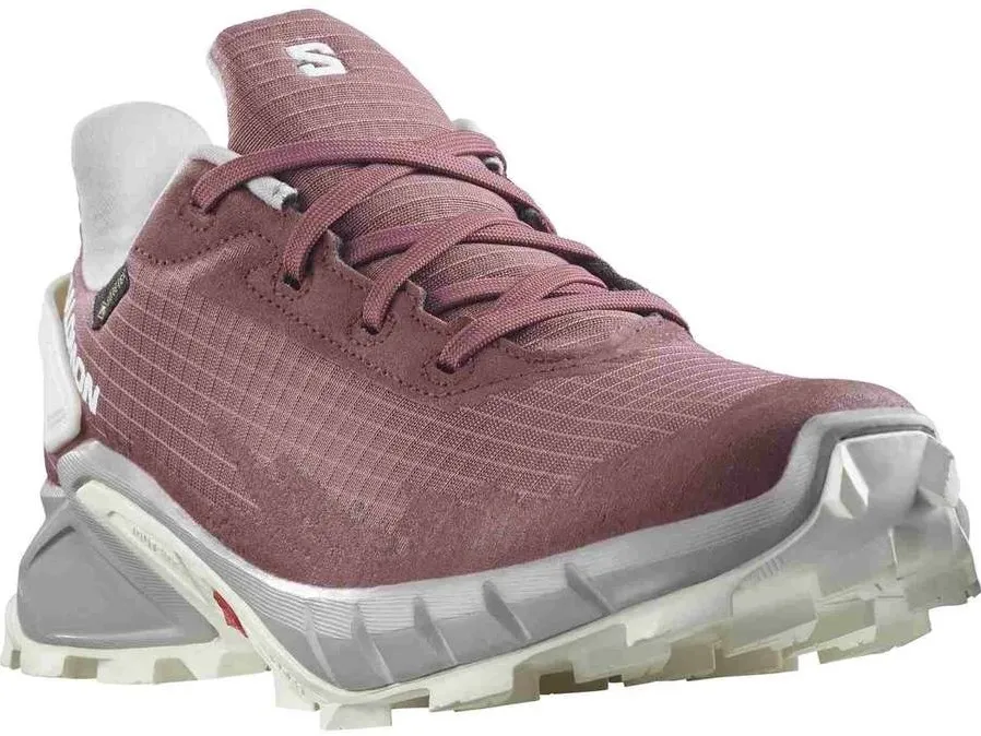 Trailrunning schoen Salomon Women Alphacross 4 GTX Wild Ginger Ashes of Roses White
