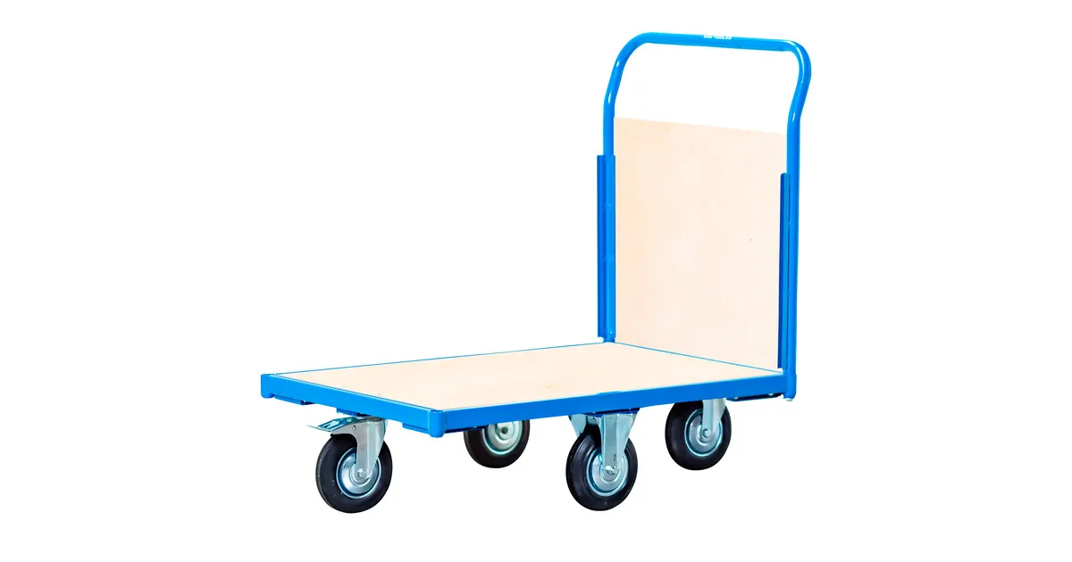 Transportwagen groot 360° 1 kopwand 500kg MW Tools