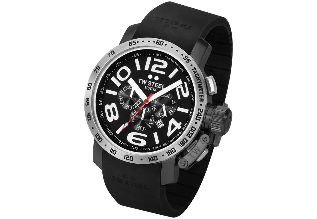 TW STEEL horlogeband TW42 zwarte gesp (22mm)