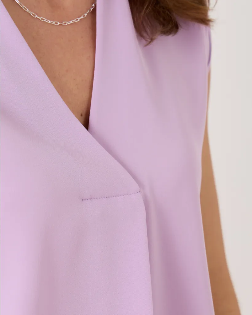 VNECK BLOUSE MAUVE