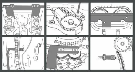 WT2082 WEBER TOOLS TIMINGSET VOOR BMW N43 KETTING VANOS