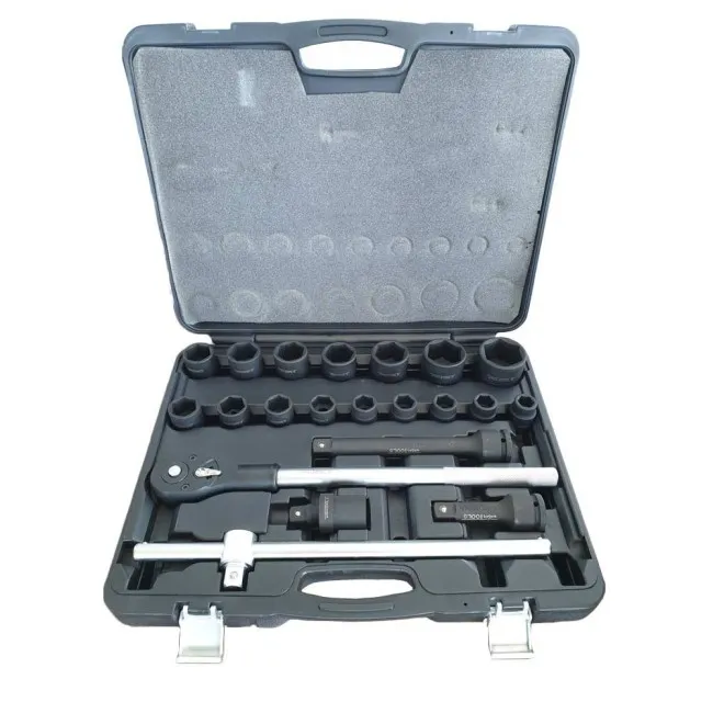 WT83421 WEBER TOOLS 3/4" KRACHTDOPPEN SET MET RATEL 21 DELIG (6KANT)